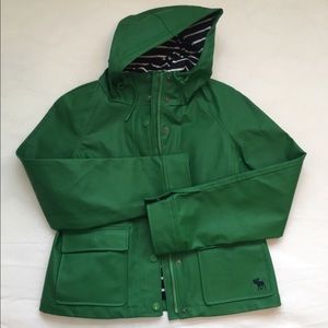 Abercrombie and Fitch Green Raincoat